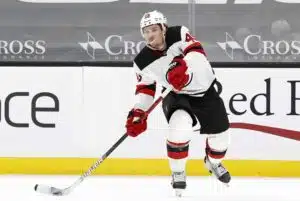 Sami Vatanen New Jersey Devilsin paidassa